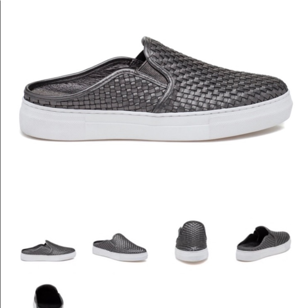 Brand New Jslides in Pewter Leather